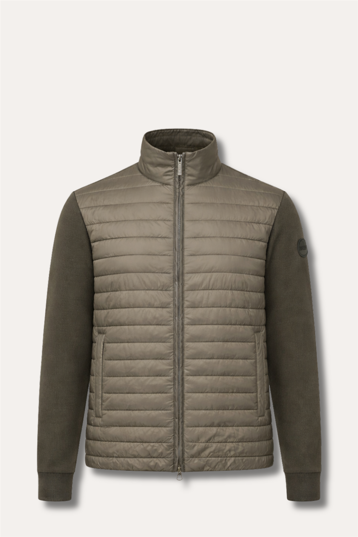 Hybrid Padded Jacket Hemp Beige Green