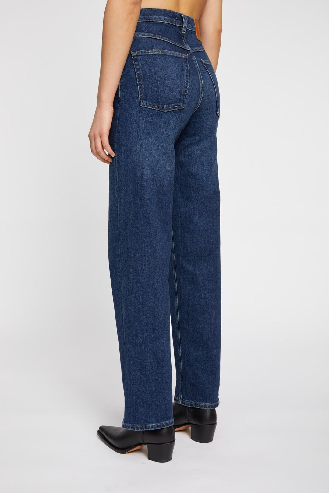 Tia- High Waisted Straight Fit- Japan Indigo