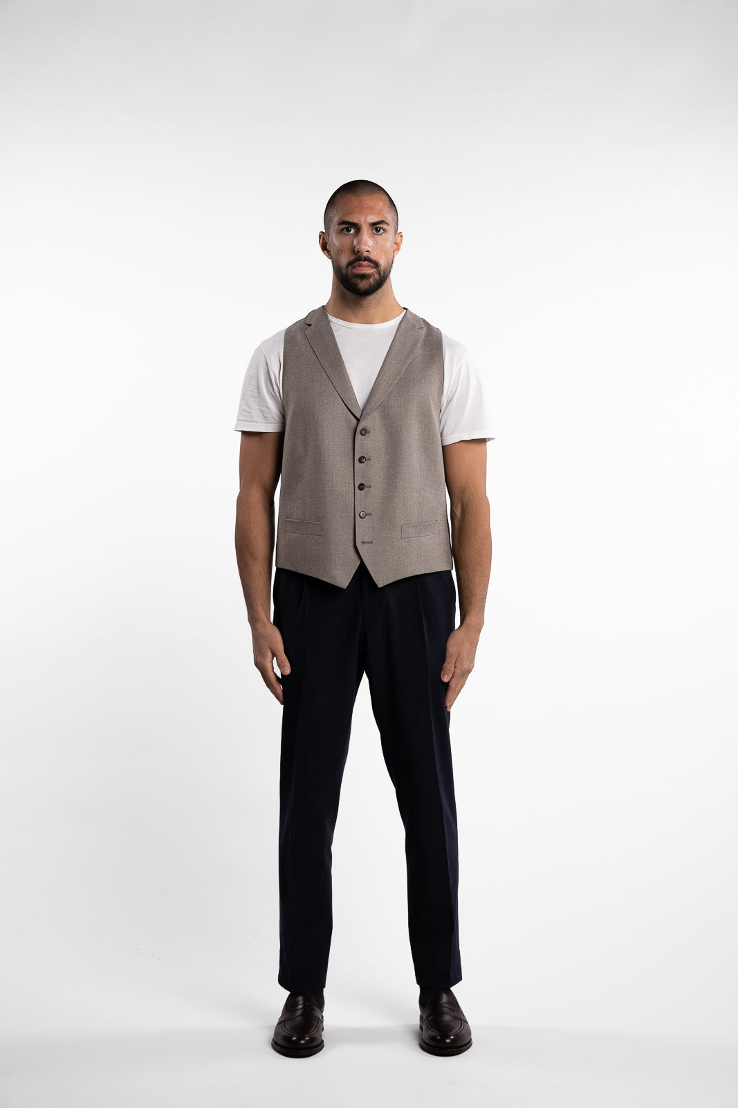 Lucca Waistcoat Beige