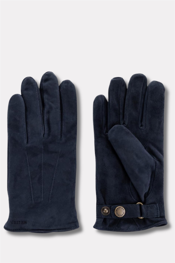 Robert Suede Leather Gloves Navy