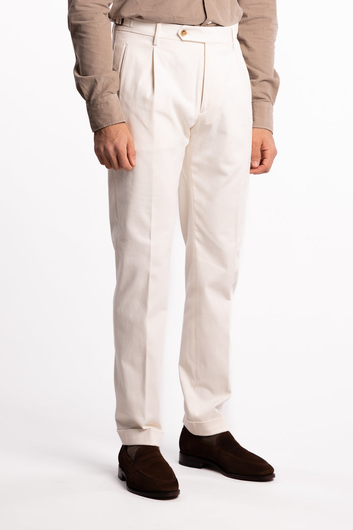 Retrolong Soft Cotton Stretch White