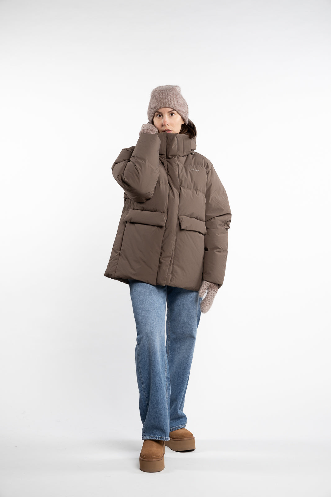 Besseggen Down Jacket- Taupe