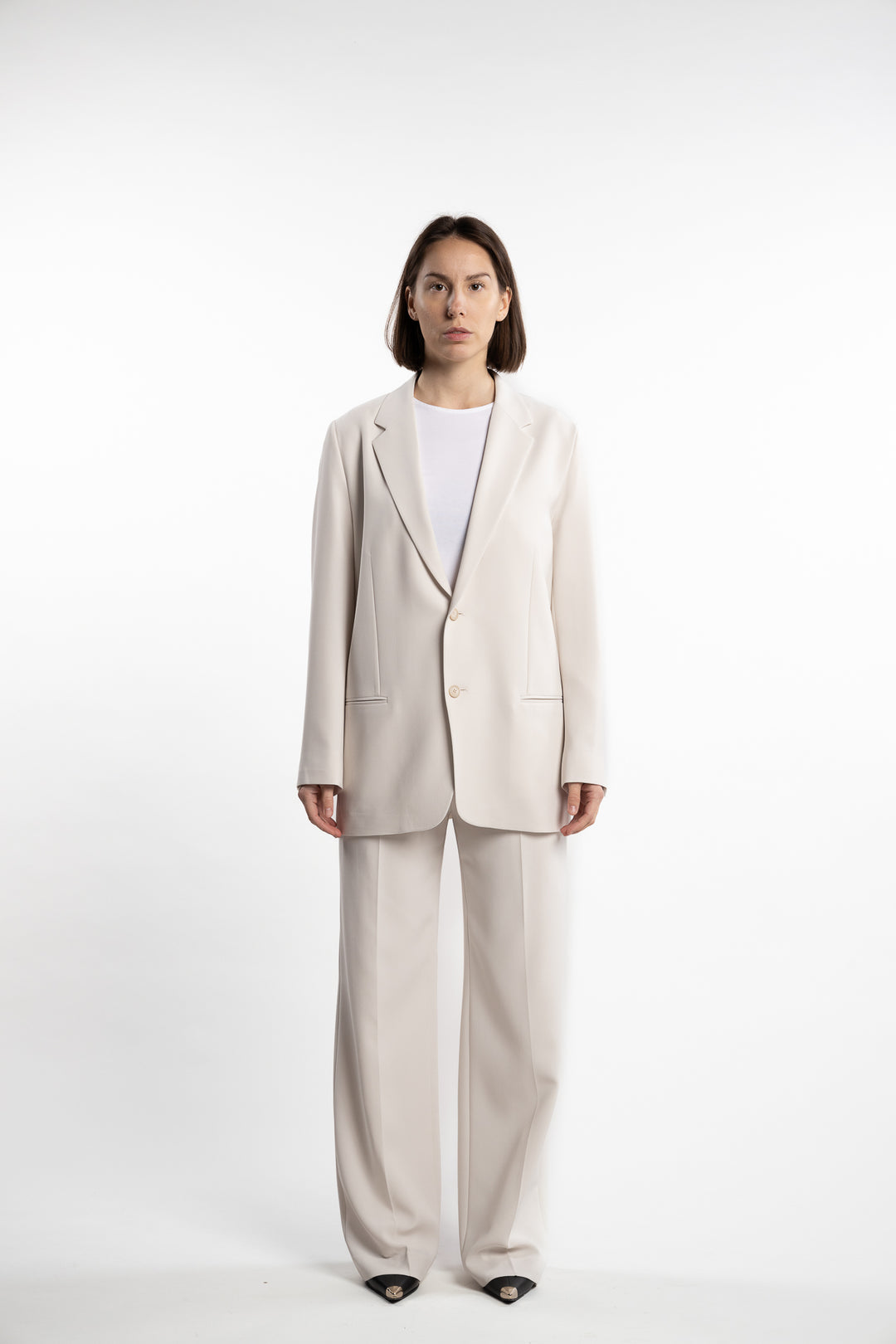 Relaxed Blazer- Ivory