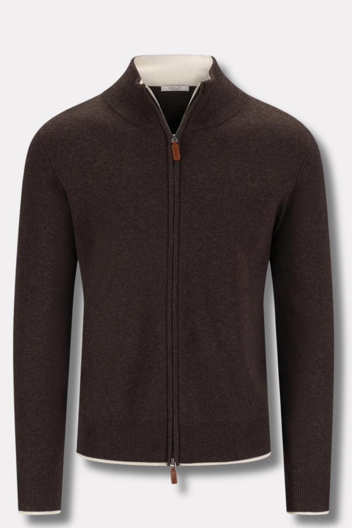 Nate Cardigan Dk. Brown