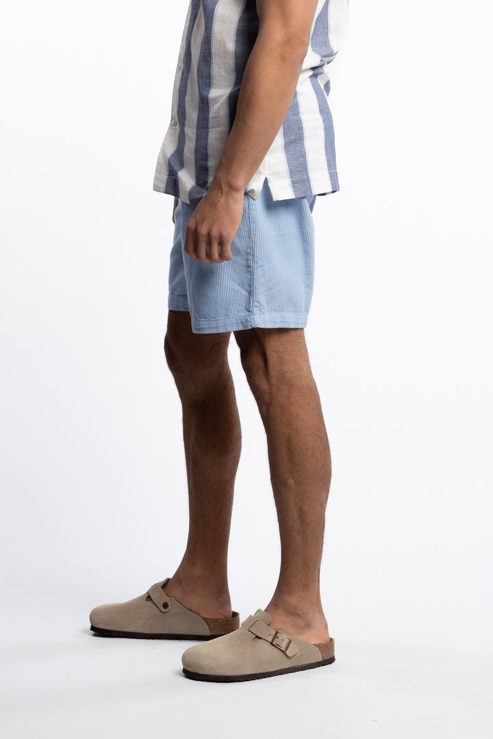 Corduroy Shorts Bright Blue