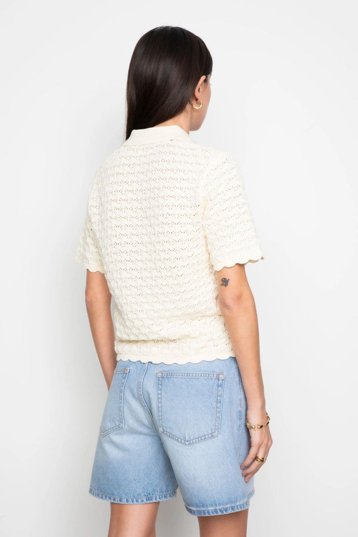 Gwen Knit Tee - Cream