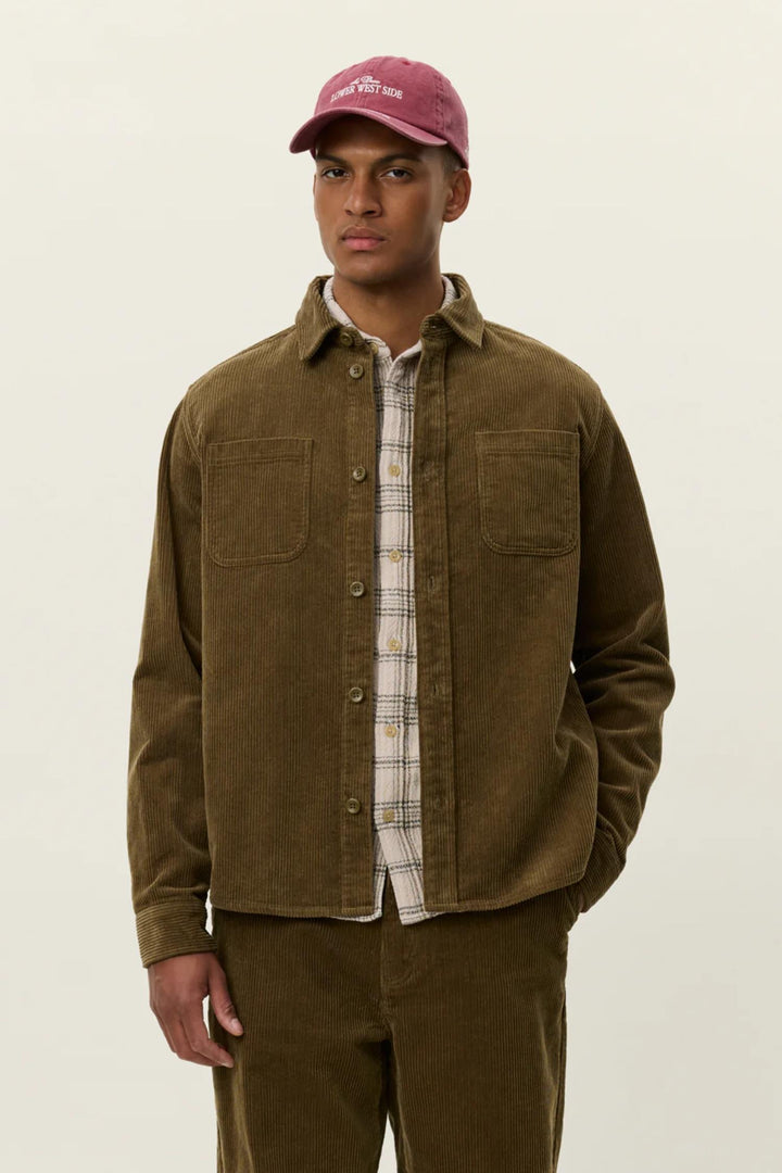 Kody Corduroy Overshirt Military Olive