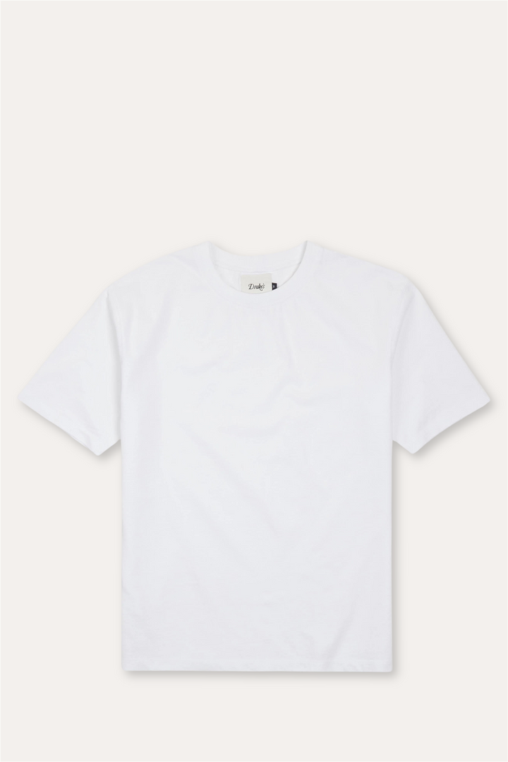 Cotton Crew Neck Hiking T-Shirt White