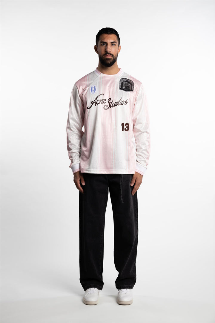 Logo Long Sleeve T-Shirt Pink/White