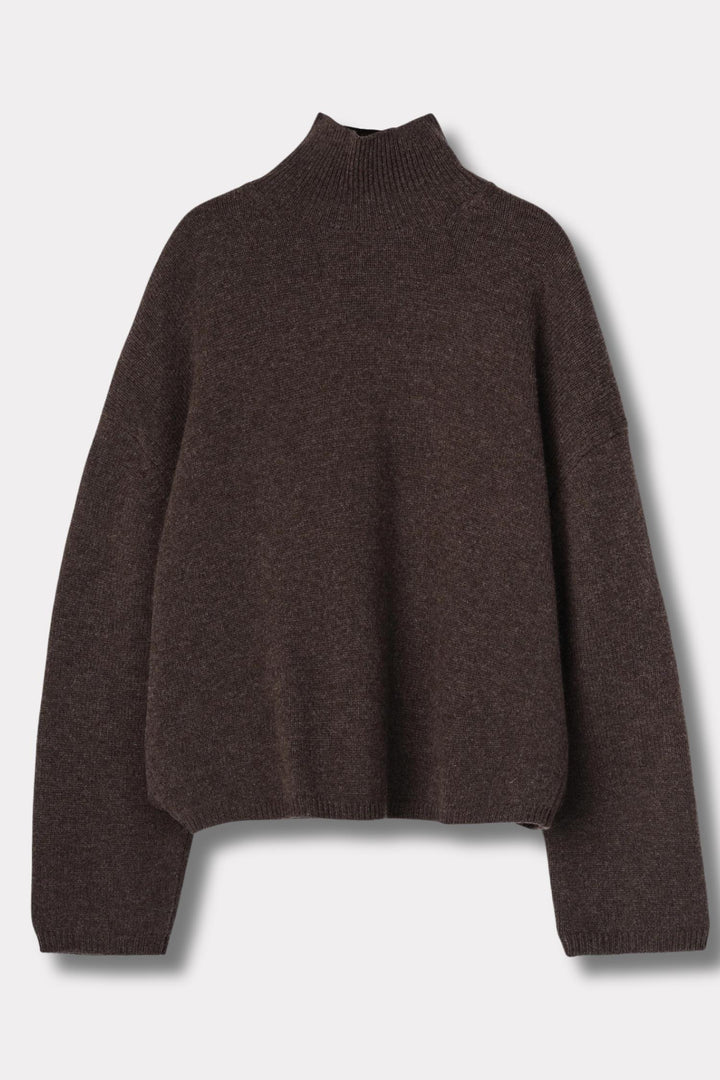 Chunky Turtleneck- Coffee