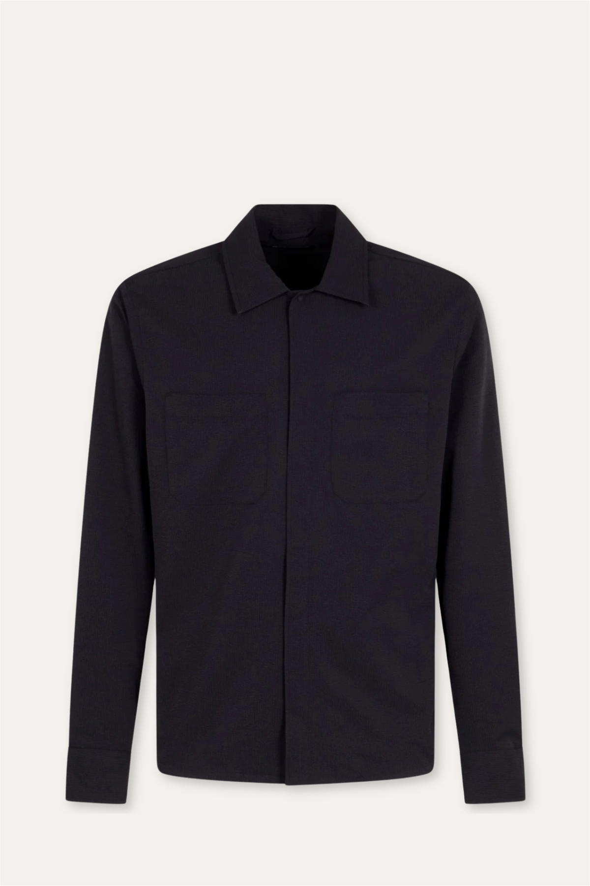 Seer-Crease Shirt Navy