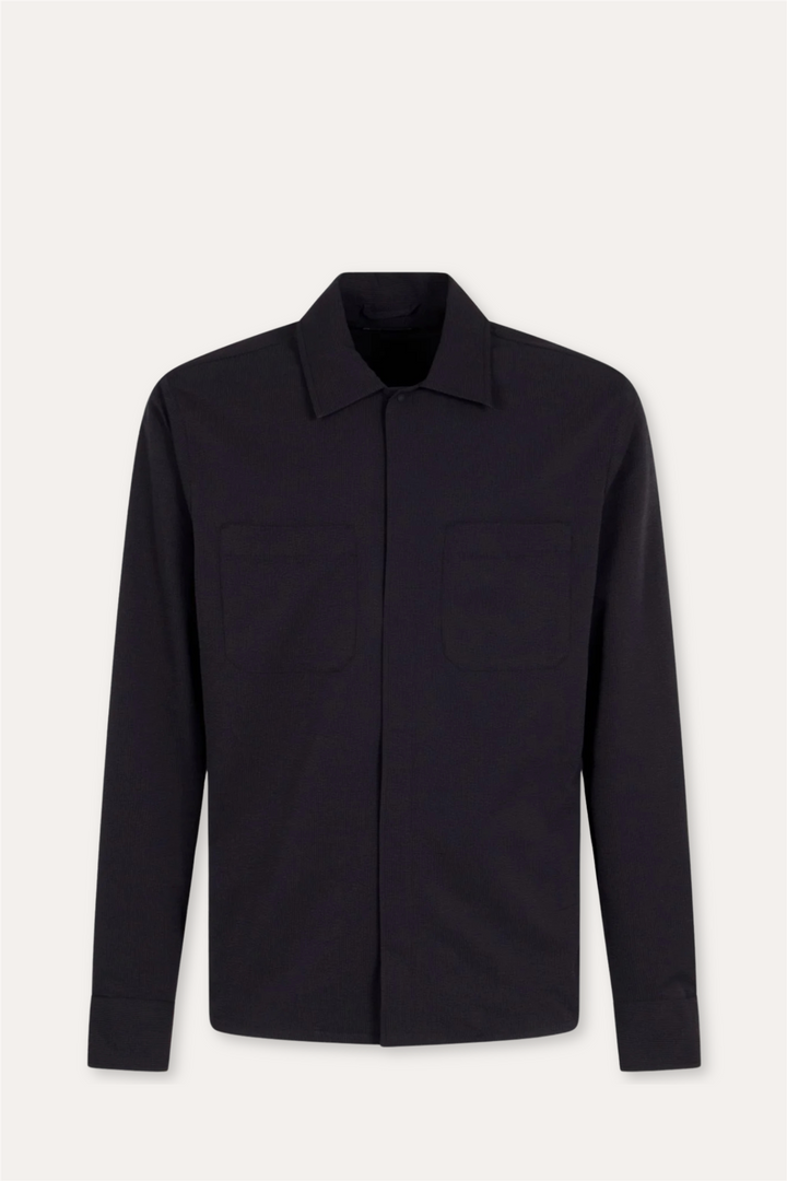 Seer-Crease Shirt Navy