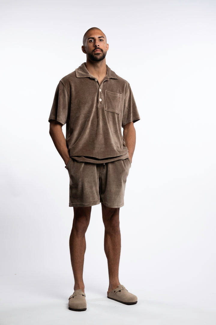 Girona Velour Shirt Morel