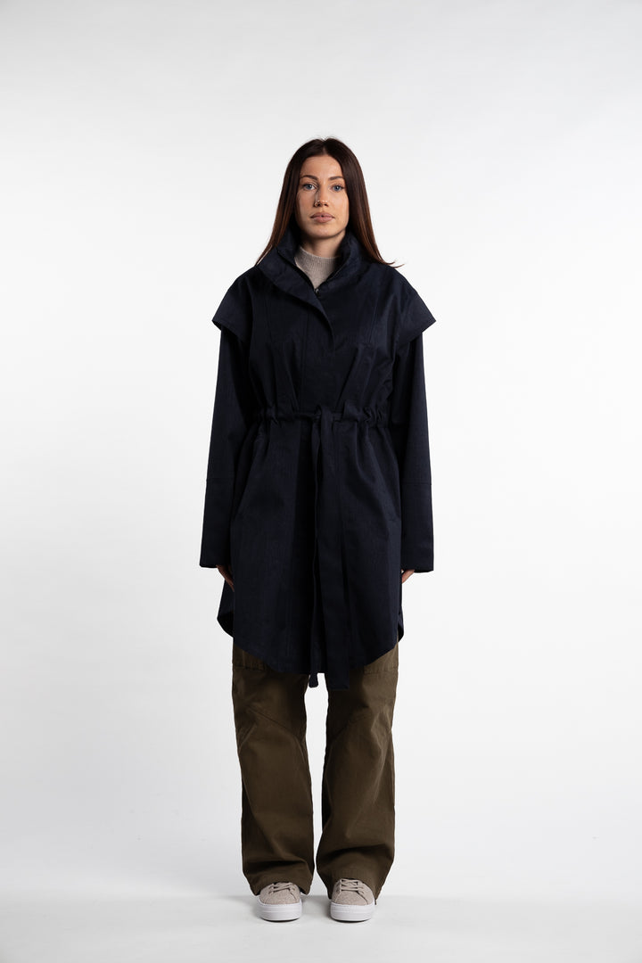 Monsun Coat- Dark Navy