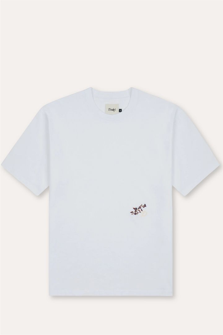 White 'Blackthorn' Embroidered Short-Sleeve Hiking T-Shirt