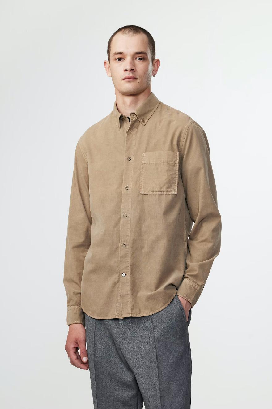 Arne BD Corduroy Shirt Shitake-Skjorter-Bogartstore