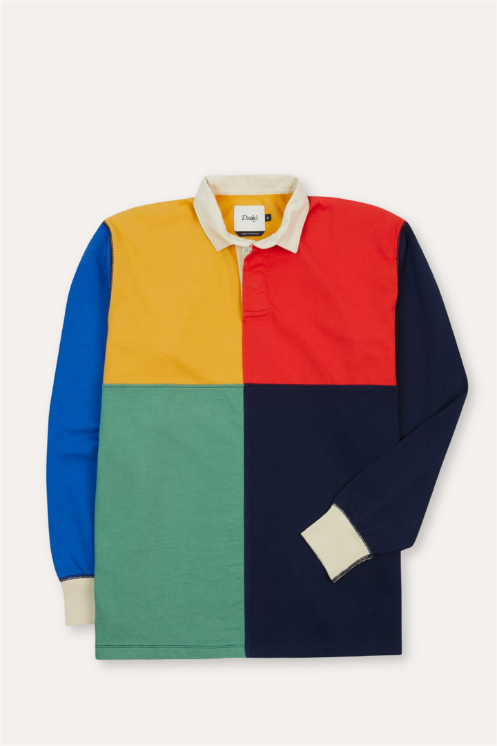 Paneled Rugby Shirt Multi Color