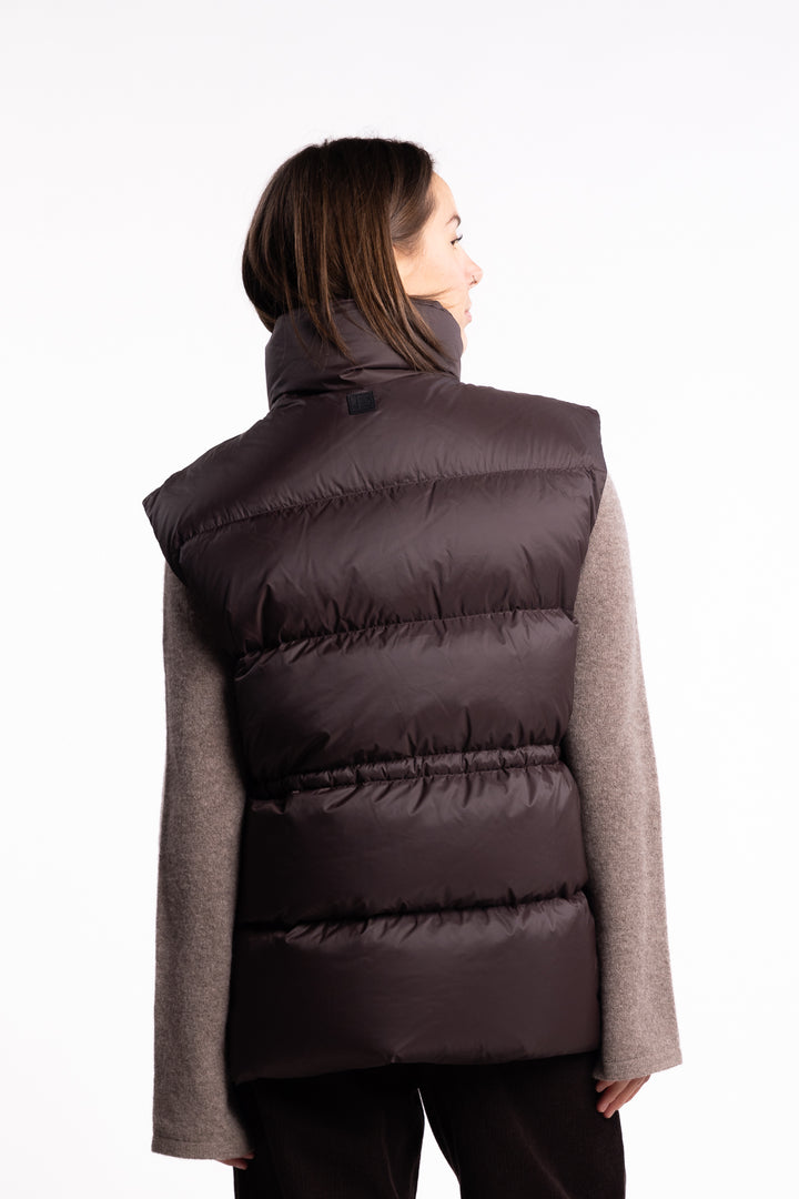 Lenox Down Vest - Dark Brown