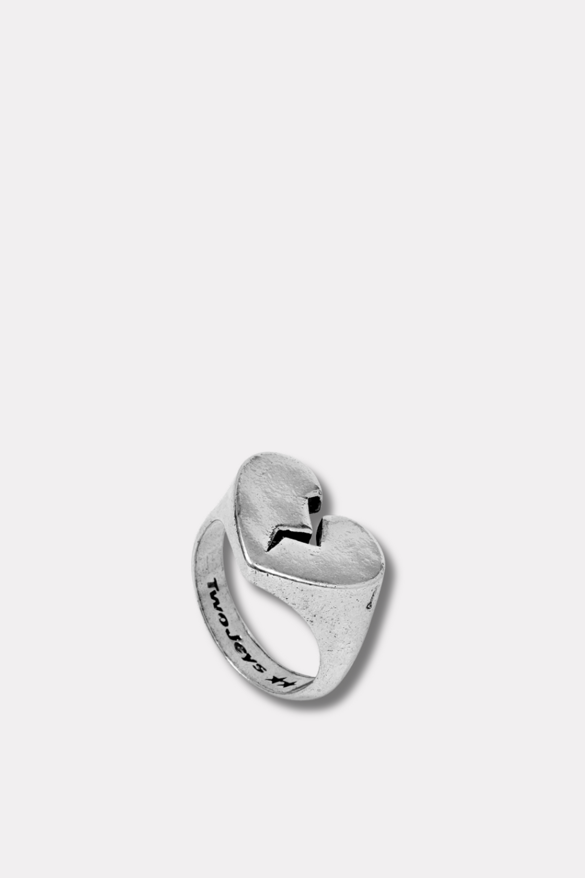 Broken Heart Ring Silver