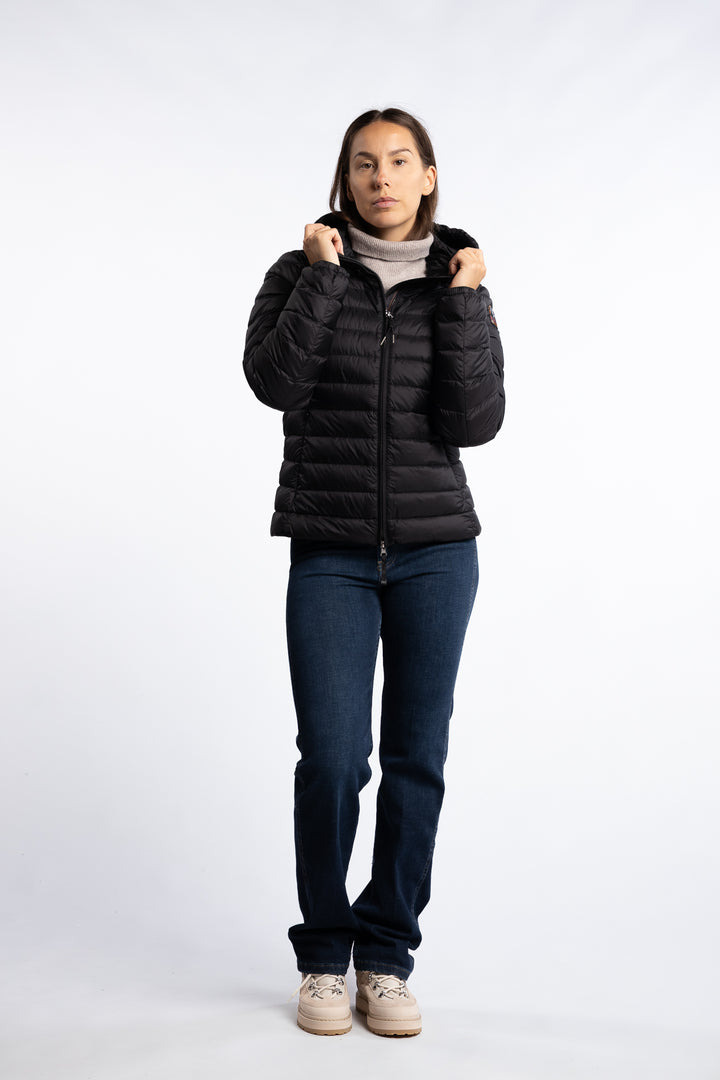 Genie Hooded Down Jacket - Black