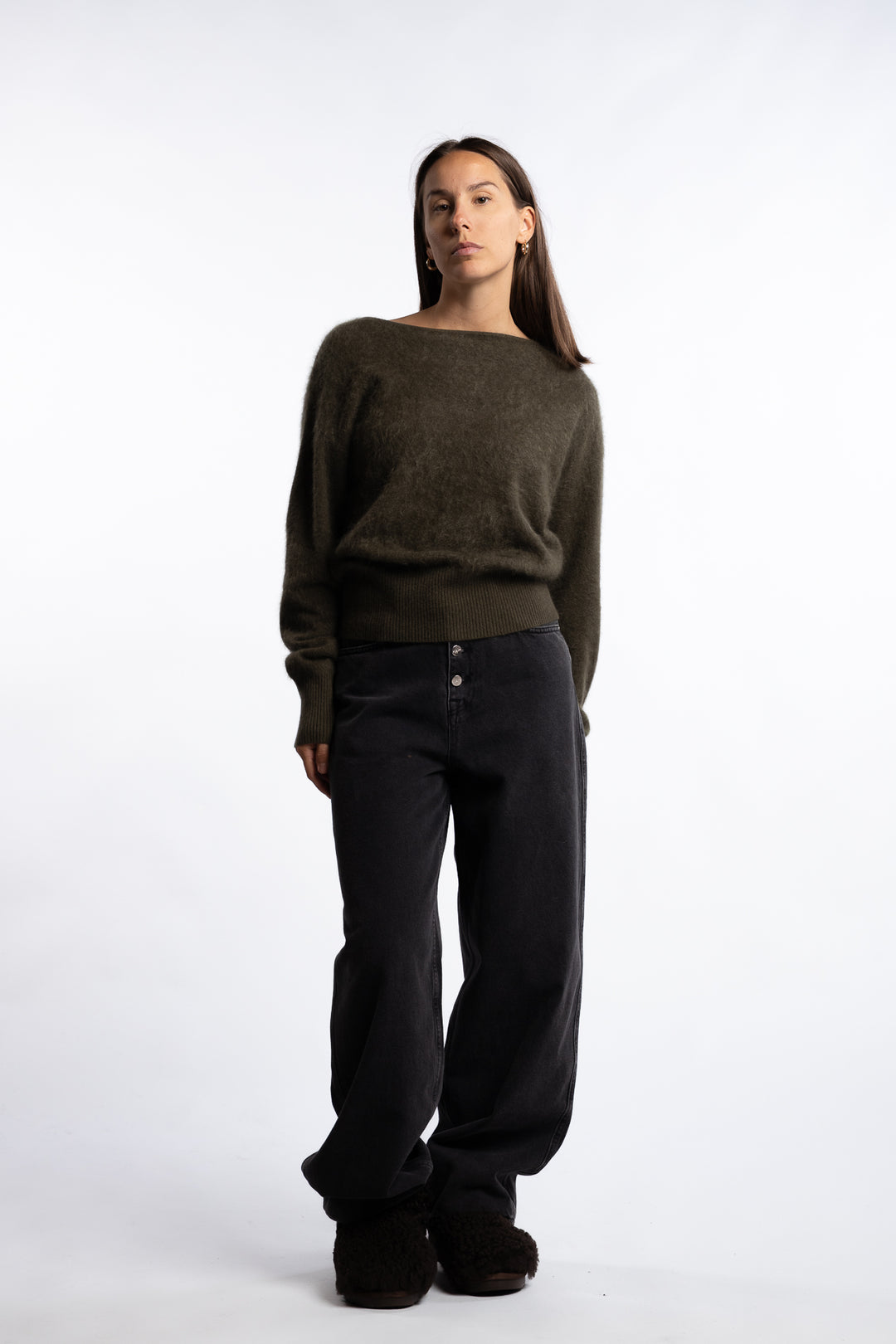 Cloud Knit- Dark Olive