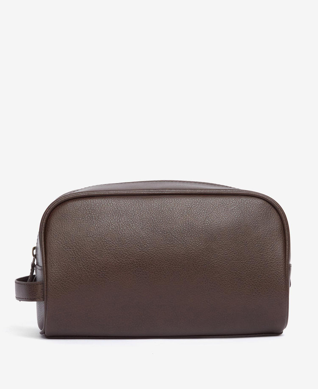 Leather Washbag Brown