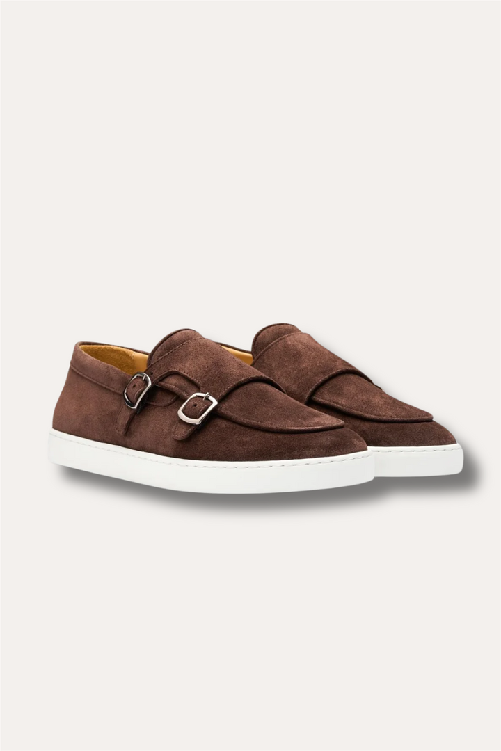 Monk Strap Sneaker Sparrow Suede