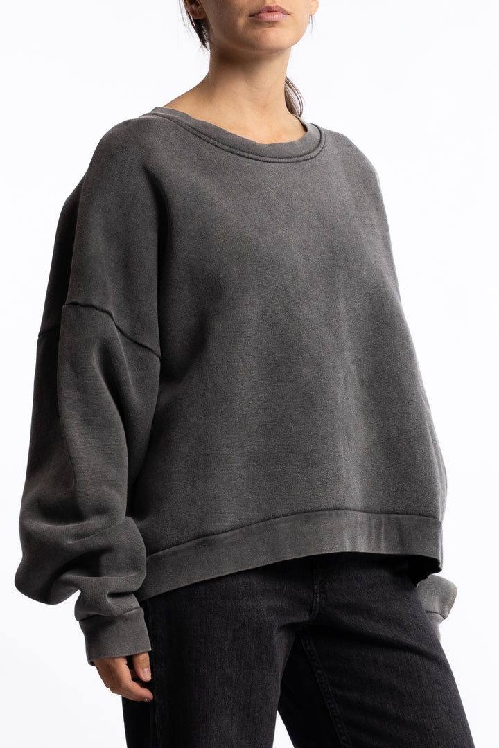 Sweater Logo Patch- Faded Black