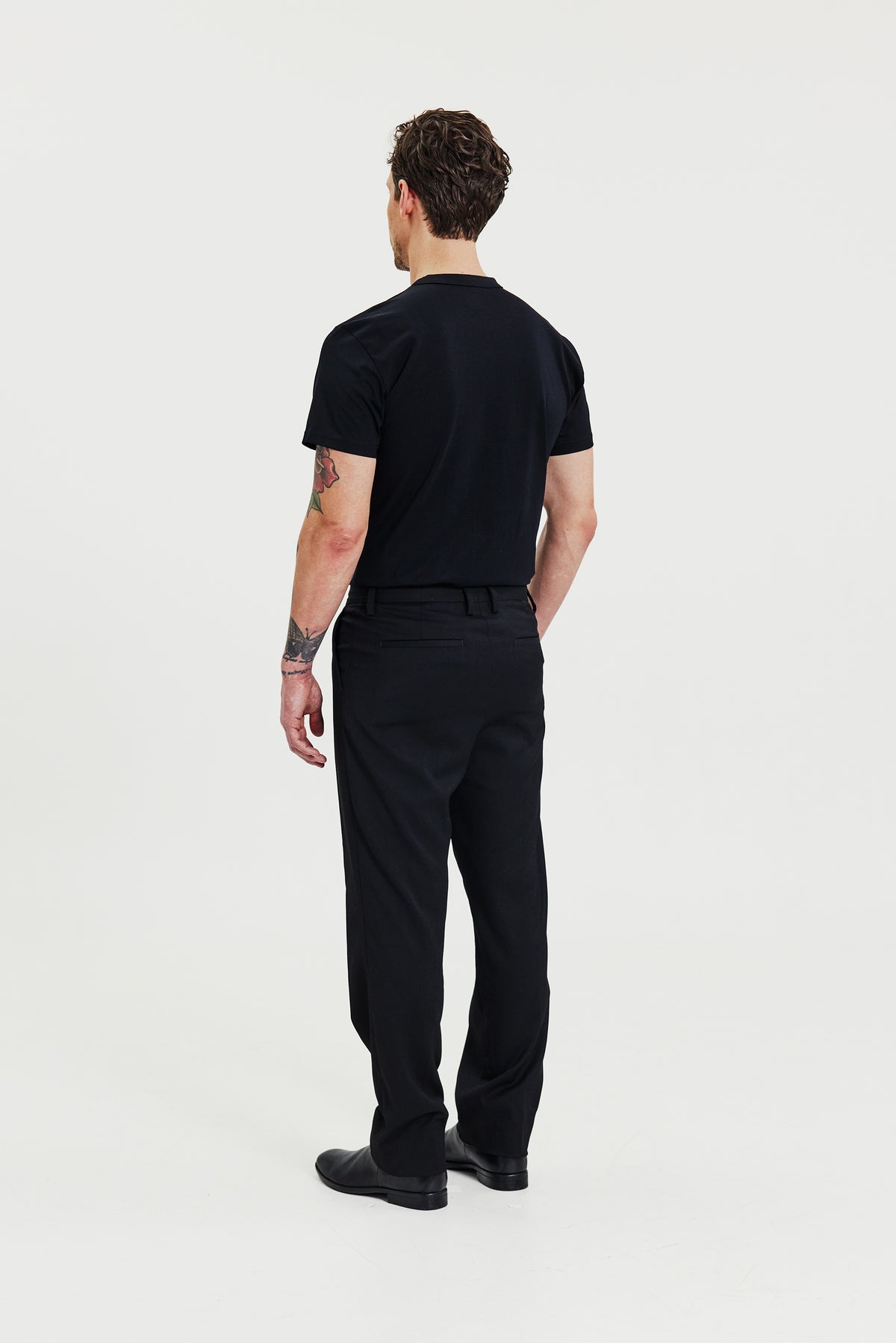 Pima Cotton Crew Neck T-Shirt Black
