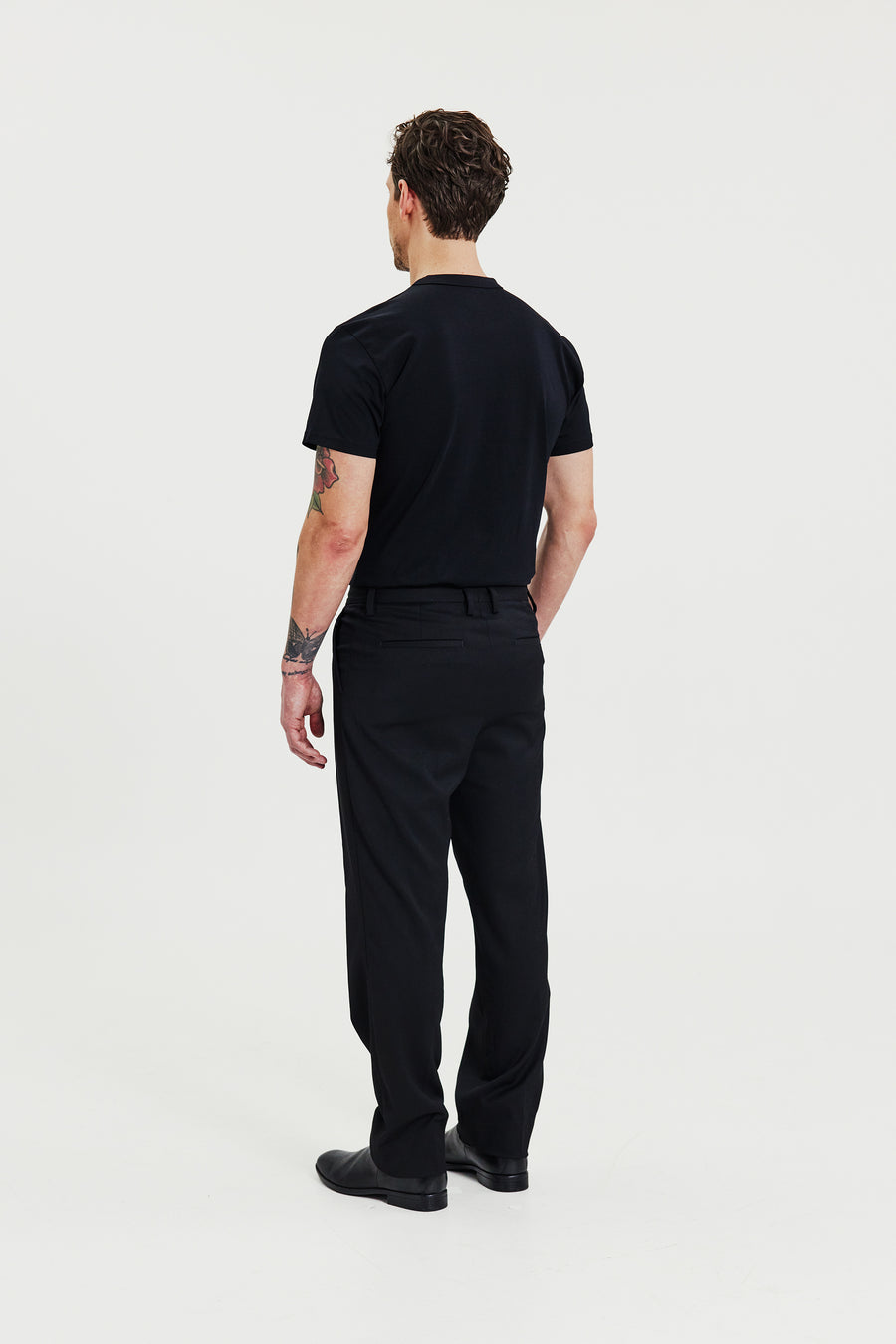 Pima Cotton Crew Neck T-Shirt Black