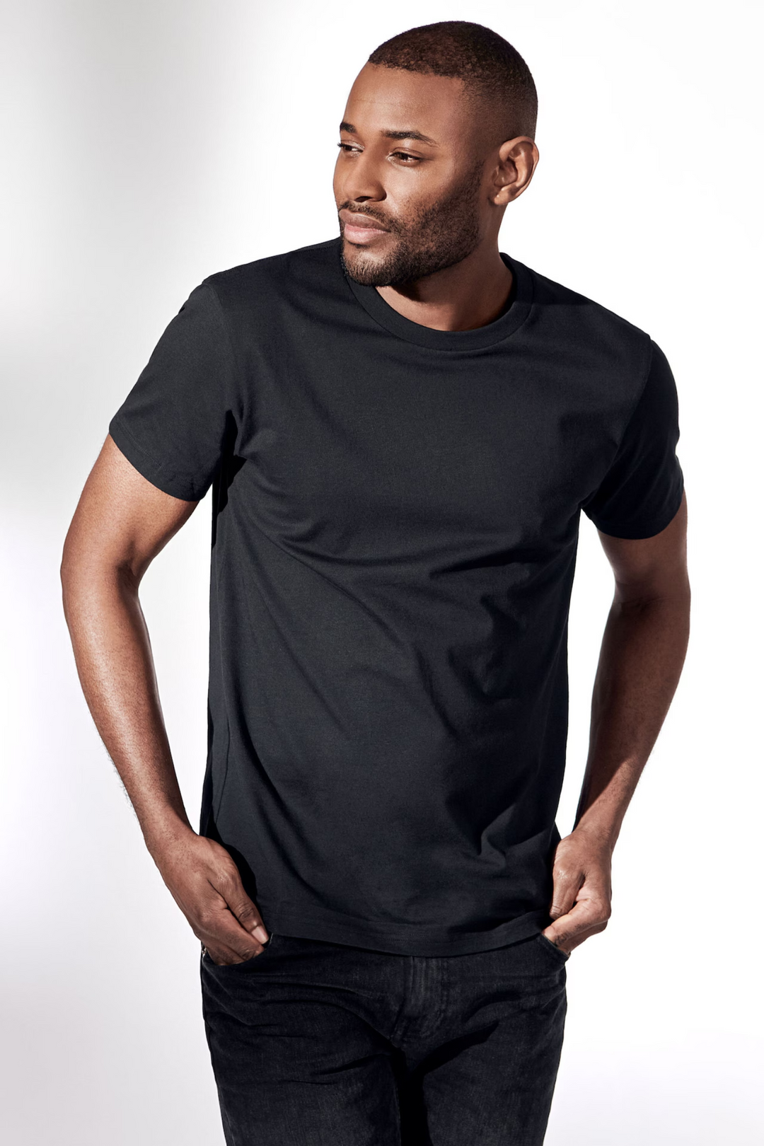 Crew Neck Regular Black