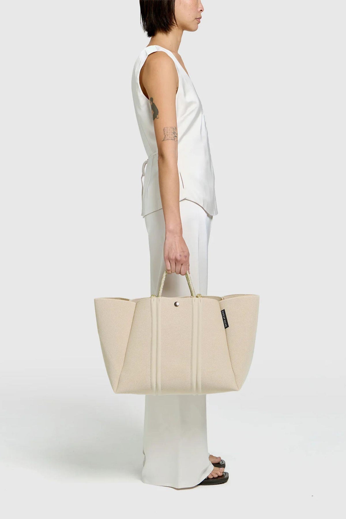 Meridian Large Tote- Crema