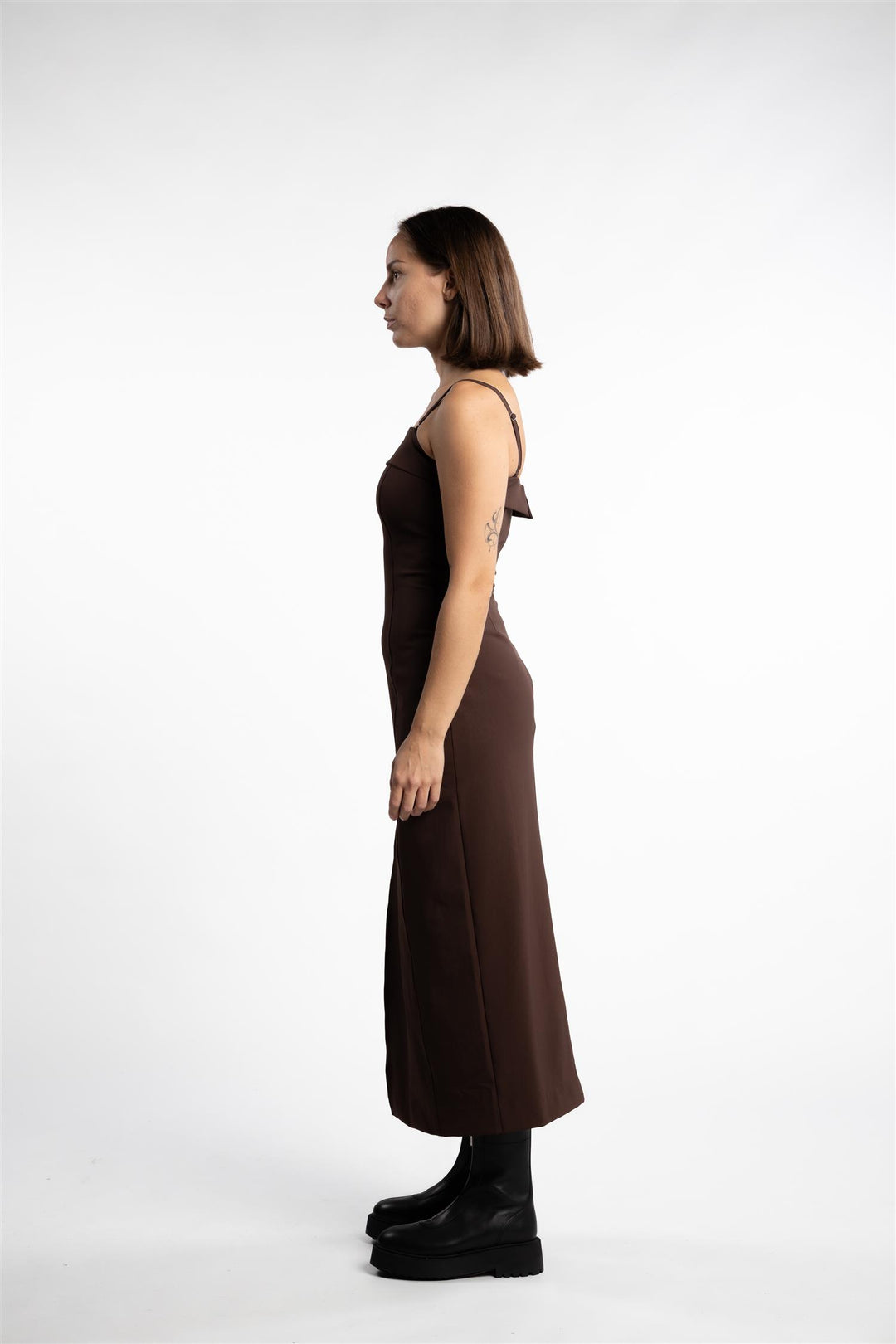 Shelly Tube Dress- Brown