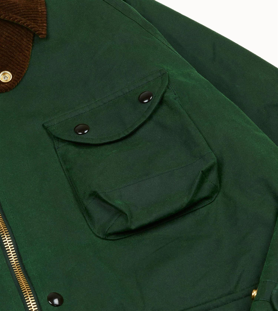 Waxed Coverall Emerald Green