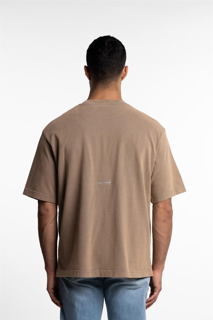 Crew Neck T-Shirt Taupe Brown