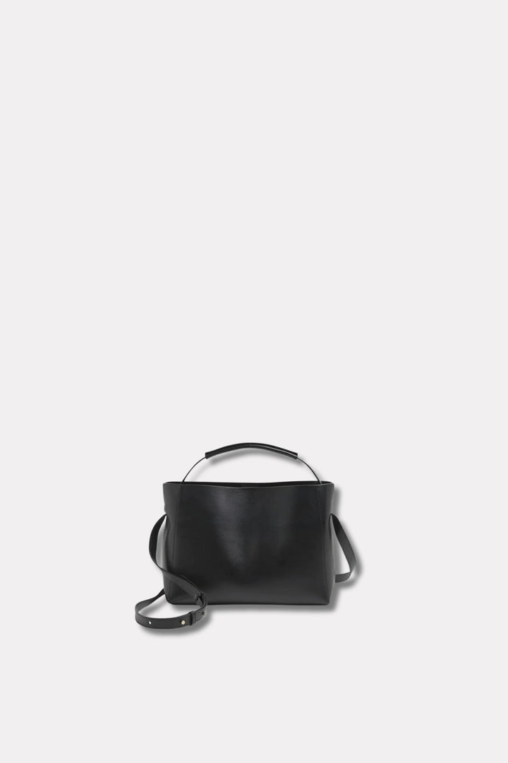 Hedda Midi- Black Leather