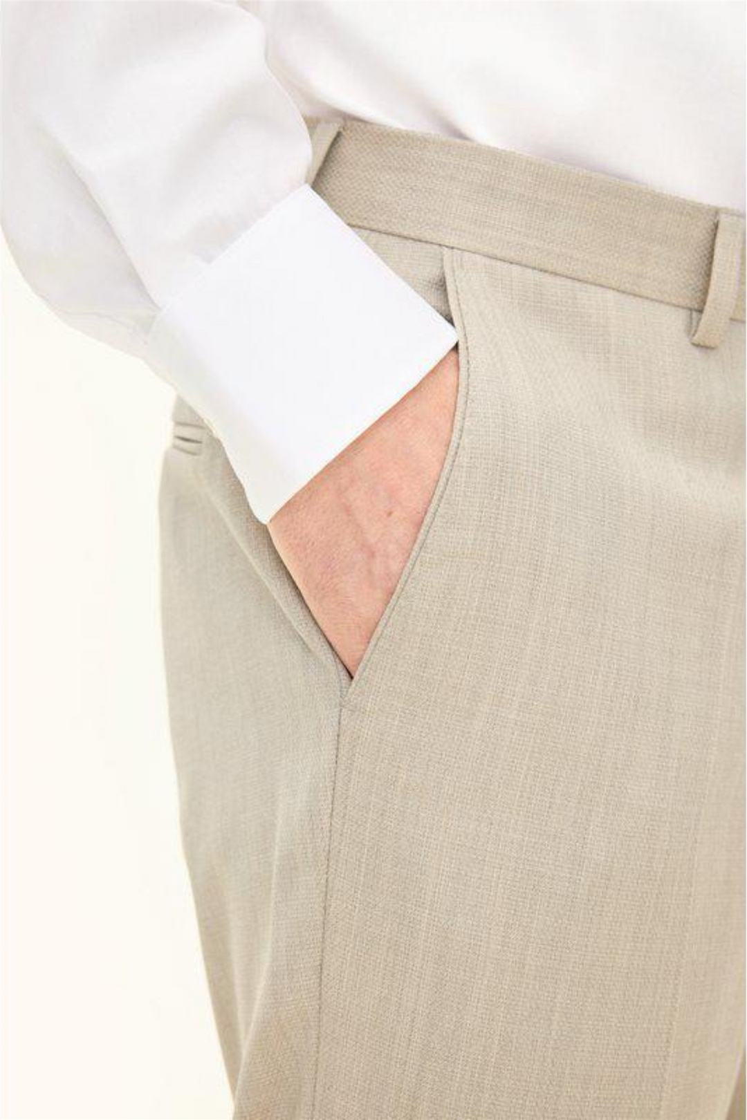 Dandy Wool Trousers Box Beige