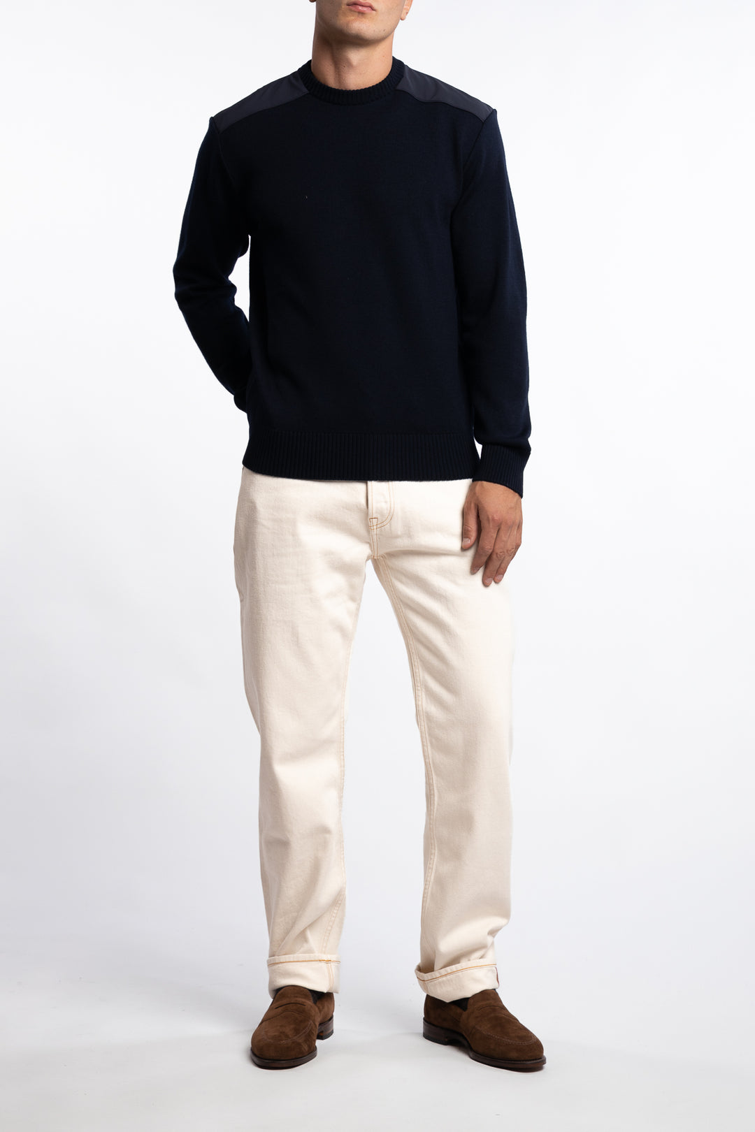 Wool Crew Neck Navy