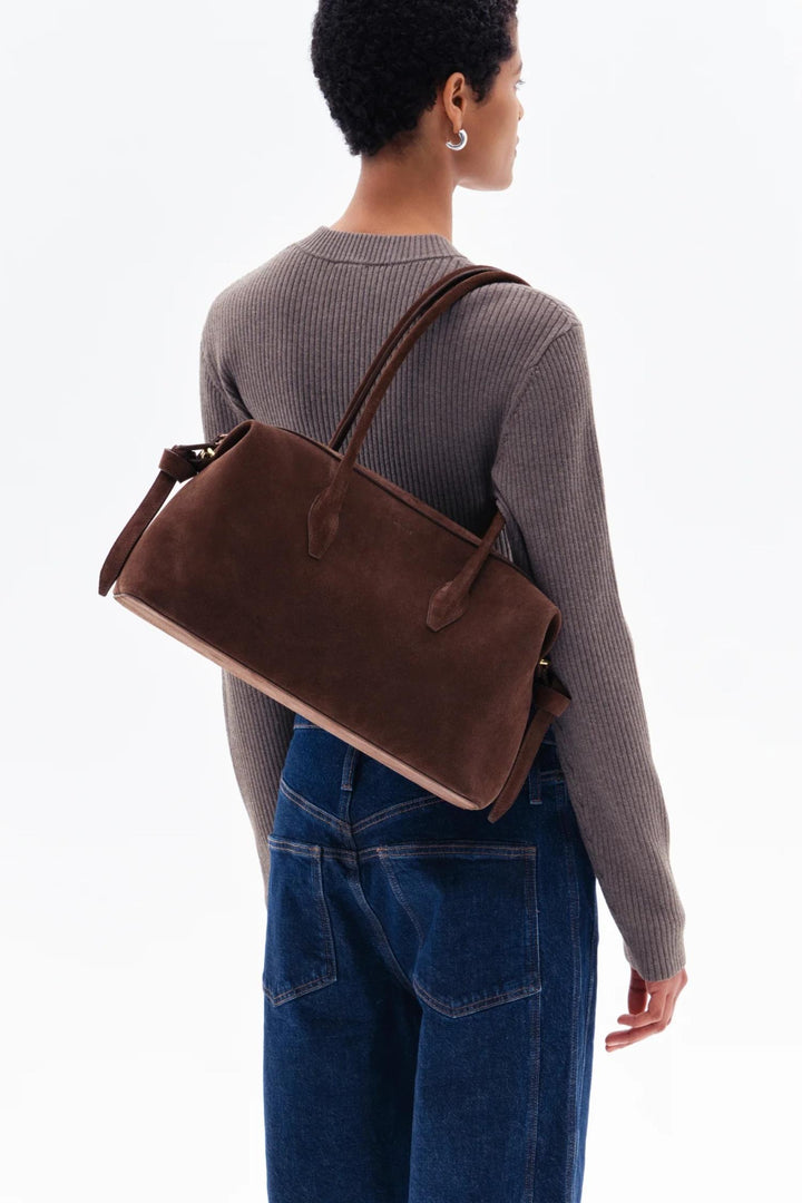 Brioche Duffle- Suede Chocolate