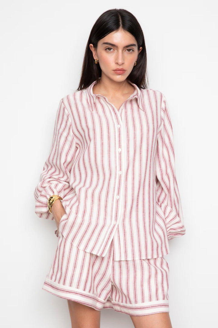 Fable Shirt - Berry stripe