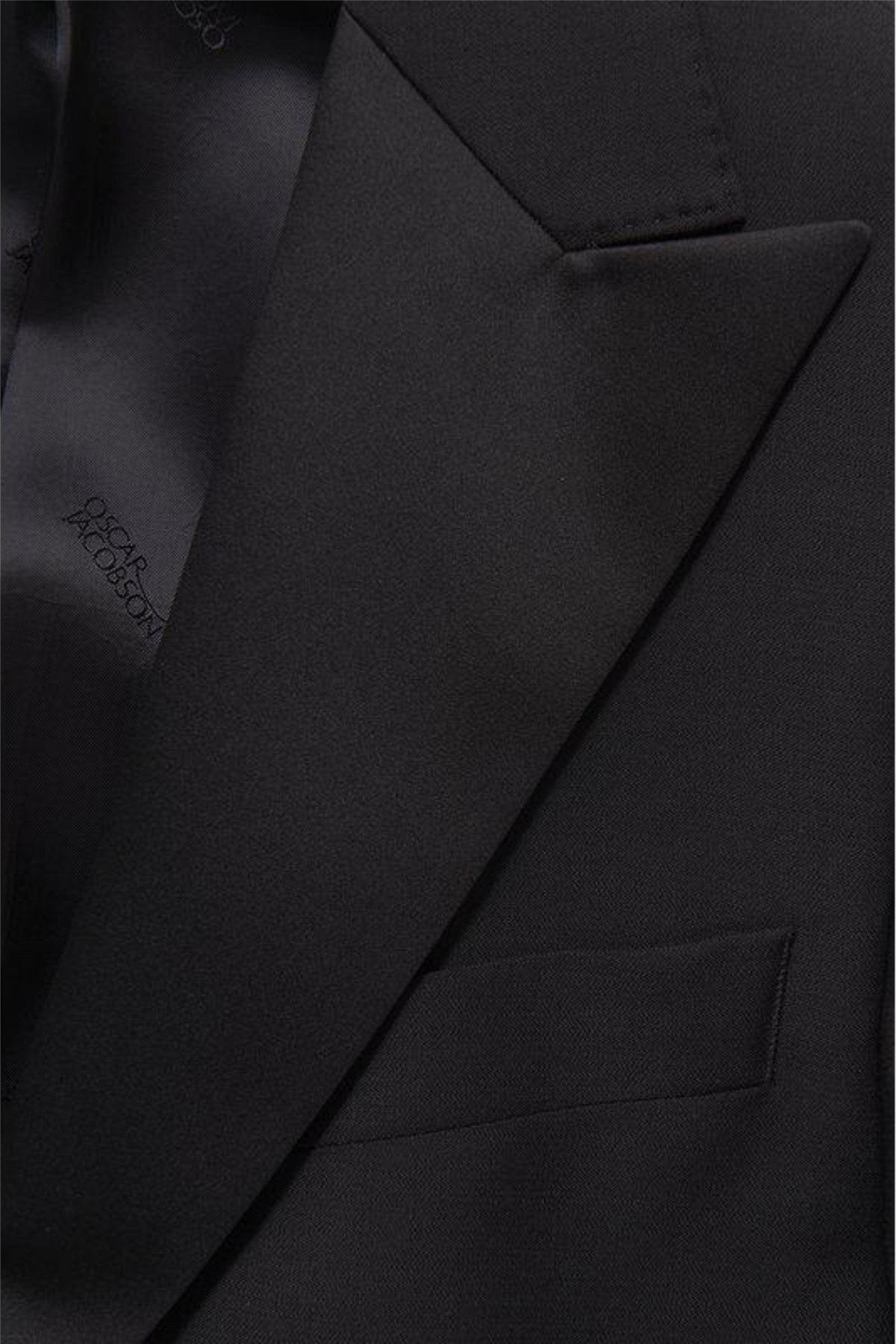 Elder Slim Fit Tuxedo Blazer Black