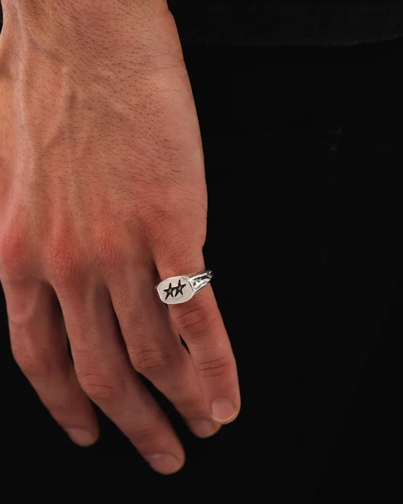 Superstar Signet Ring Silver