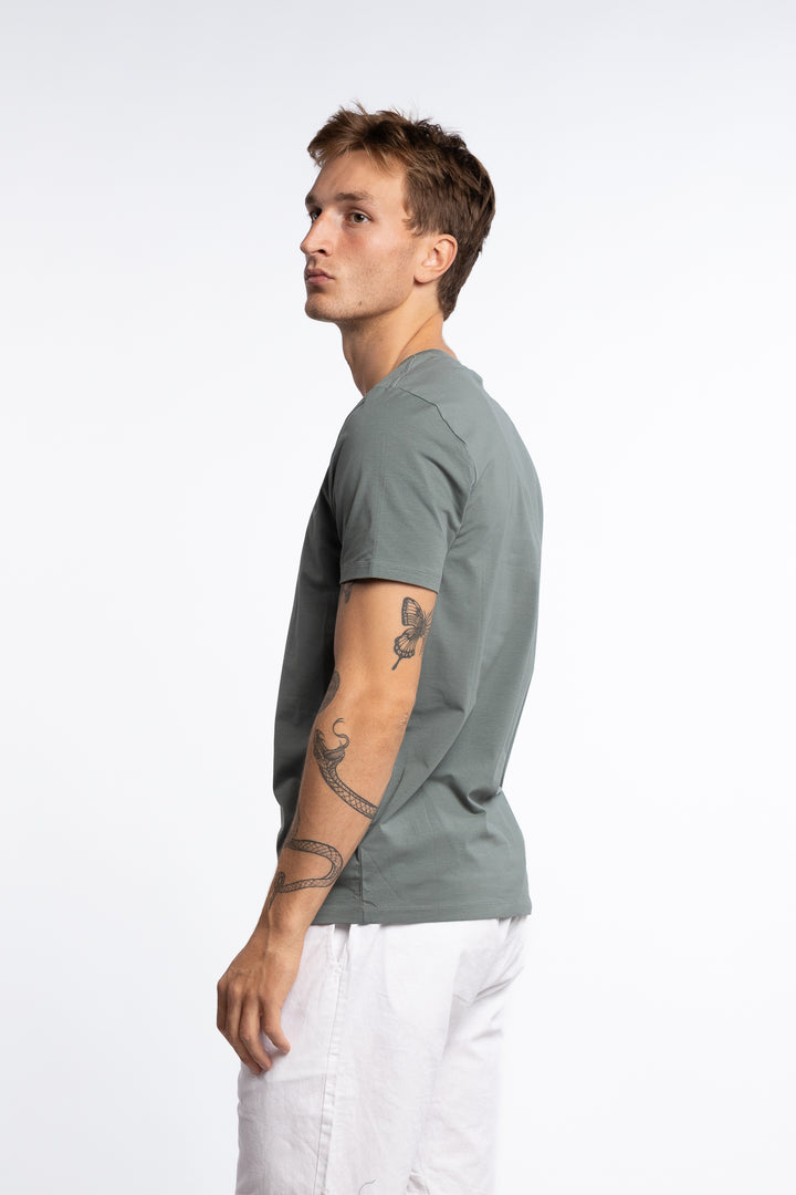Kyran Cotton Stretch Slim Fit T-Shirt Balsam Green
