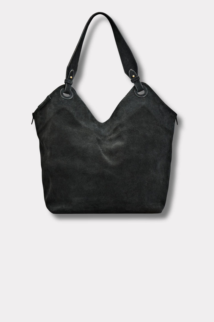 SOHO Shoulder Bag- Black Suede