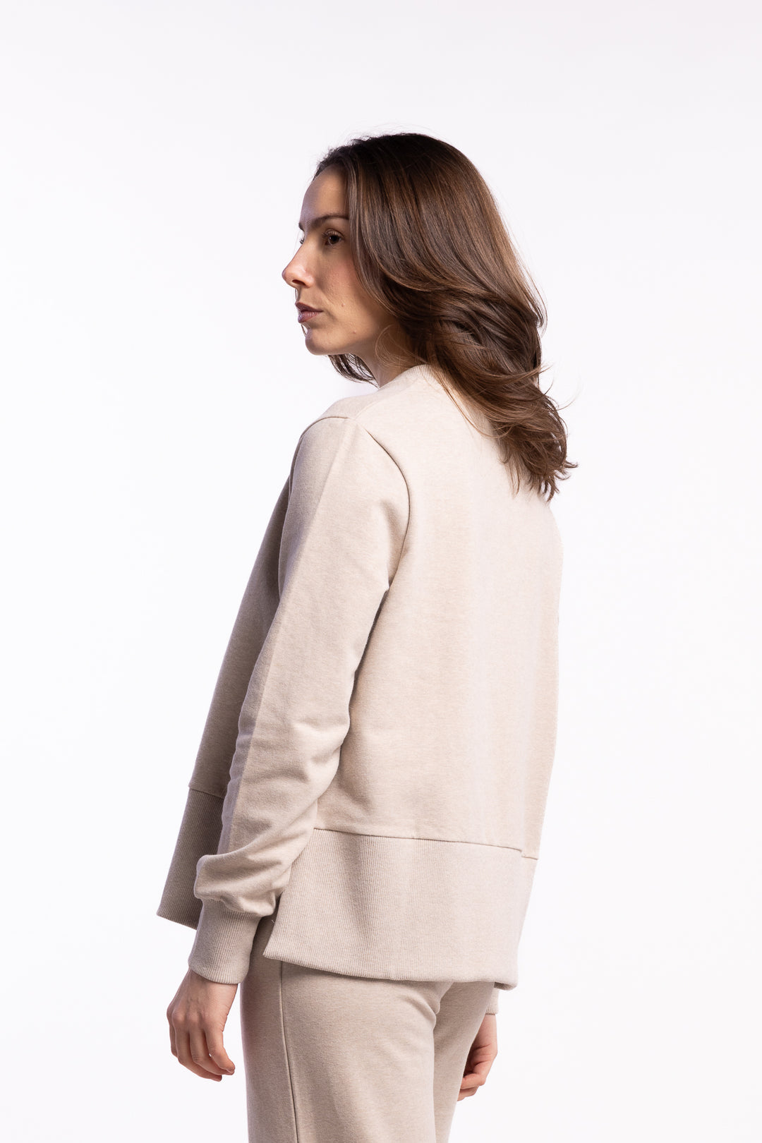 Sadie Sweater- Beige Melange