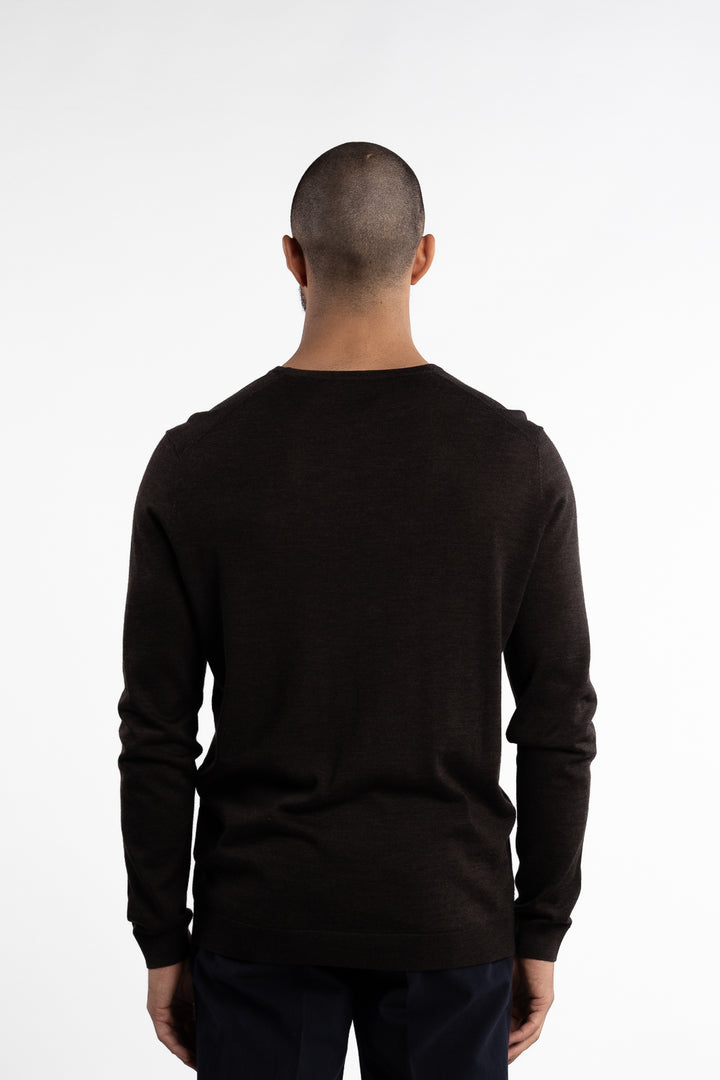 Rome O-Neck Sweater Brown