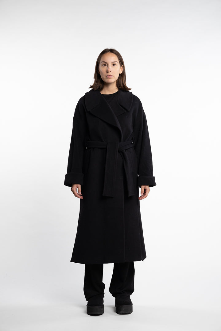 Adele Coat- Black