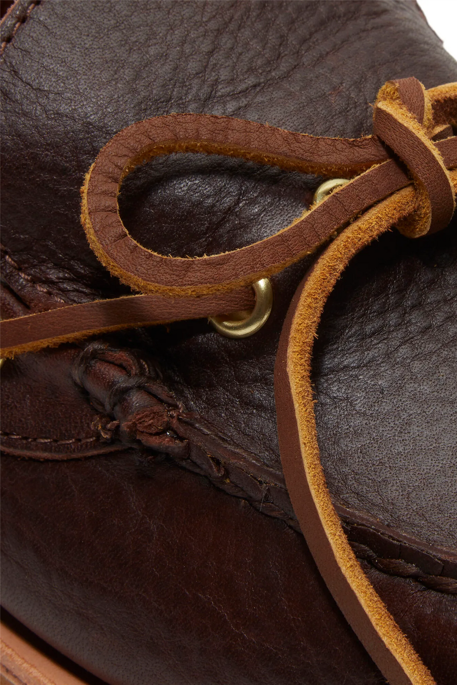 Crafted Boat Shoe Dark Brown Full Grain