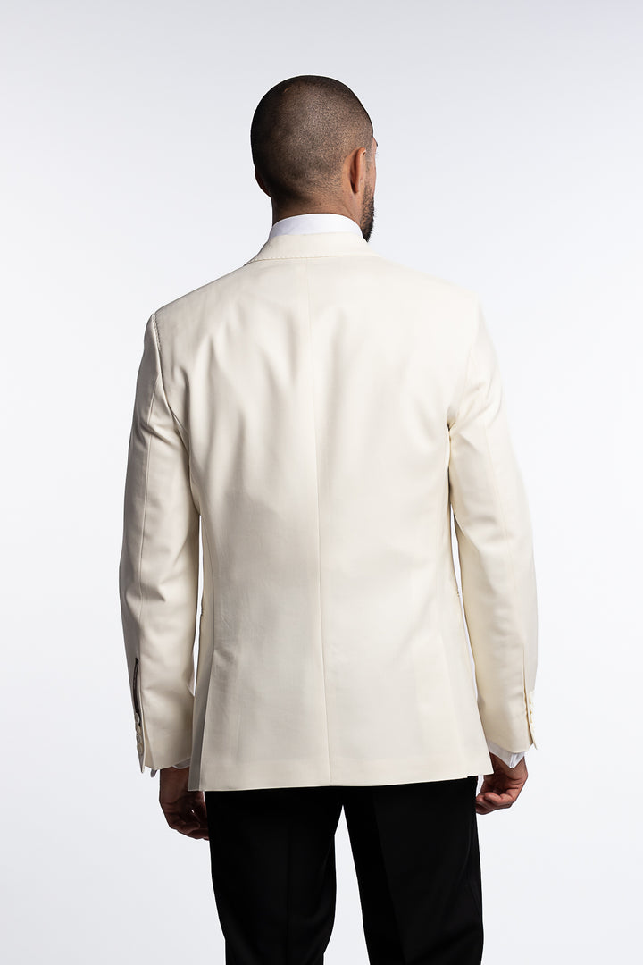 Figaro Tuxedo Blazer Off White