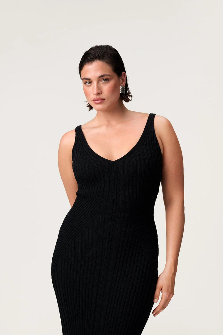 Lugo Slip Dress- Black